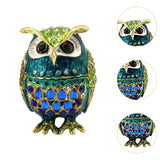 Maxbell Jewelry Box Organizer for Home Decor Animal Figurine for Hairpins Girlfriend Blue