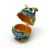 Maxbell Jewelry Box Organizer for Home Decor Animal Figurine for Hairpins Girlfriend Blue