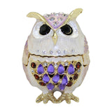 Maxbell Jewelry Box Organizer for Home Decor Animal Figurine for Hairpins Girlfriend Purple