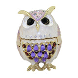 Maxbell Jewelry Box Organizer for Home Decor Animal Figurine for Hairpins Girlfriend Purple