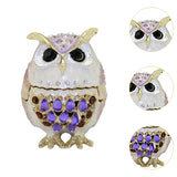 Maxbell Jewelry Box Organizer for Home Decor Animal Figurine for Hairpins Girlfriend Purple