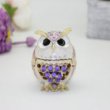 Maxbell Jewelry Box Organizer for Home Decor Animal Figurine for Hairpins Girlfriend Purple