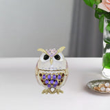 Maxbell Jewelry Box Organizer for Home Decor Animal Figurine for Hairpins Girlfriend Purple