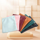 Maxbell Mini Purse Jewelry Pouch Headphones Rings Holder PU Leather Makeup Bag Small Green 7x9cm