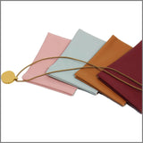 Maxbell Mini Purse Jewelry Pouch Headphones Rings Holder PU Leather Makeup Bag Small Green 7x9cm