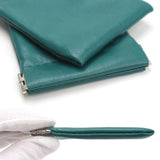 Maxbell Mini Purse Jewelry Pouch Headphones Rings Holder PU Leather Makeup Bag Small Green 7x9cm