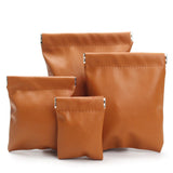 Maxbell Mini Purse Jewelry Pouch Headphones Rings Holder PU Leather Makeup Bag Small Green 7x9cm