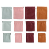 Maxbell Mini Purse Jewelry Pouch Headphones Rings Holder PU Leather Makeup Bag Small Green 7x9cm