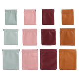 Maxbell Mini Purse Jewelry Pouch Headphones Rings Holder PU Leather Makeup Bag Small Green 7x9cm