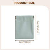 Maxbell Mini Purse Jewelry Pouch Headphones Rings Holder PU Leather Makeup Bag Small Green 7x9cm