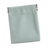 Maxbell Mini Purse Jewelry Pouch Headphones Rings Holder PU Leather Makeup Bag Small Green 7x9cm