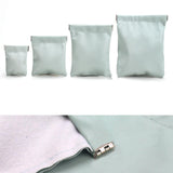 Maxbell Mini Purse Jewelry Pouch Headphones Rings Holder PU Leather Makeup Bag Small Green 7x9cm