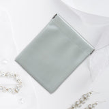 Maxbell Mini Purse Jewelry Pouch Headphones Rings Holder PU Leather Makeup Bag Small Green 12x15cm