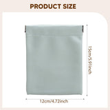 Maxbell Mini Purse Jewelry Pouch Headphones Rings Holder PU Leather Makeup Bag Small Green 12x15cm