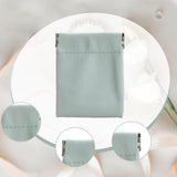 Maxbell Mini Purse Jewelry Pouch Headphones Rings Holder PU Leather Makeup Bag Small Green 12x15cm