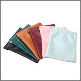 Maxbell Mini Purse Jewelry Pouch Headphones Rings Holder PU Leather Makeup Bag Small Green 12x15cm