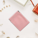Maxbell Mini Purse Jewelry Pouch Headphones Rings Holder PU Leather Makeup Bag Small Pink 7x9cm