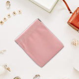 Maxbell Mini Purse Jewelry Pouch Headphones Rings Holder PU Leather Makeup Bag Small Pink 10x12cm