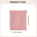 Maxbell Mini Purse Jewelry Pouch Headphones Rings Holder PU Leather Makeup Bag Small Pink 10x12cm