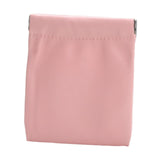 Maxbell Mini Purse Jewelry Pouch Headphones Rings Holder PU Leather Makeup Bag Small Pink 10x12cm