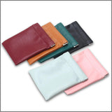 Maxbell Mini Purse Jewelry Pouch Headphones Rings Holder PU Leather Makeup Bag Small Pink 10x12cm