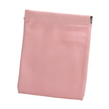 Maxbell Mini Purse Jewelry Pouch Headphones Rings Holder PU Leather Makeup Bag Small Pink 12x15cm