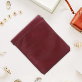 Maxbell Mini Purse Jewelry Pouch Headphones Rings Holder PU Leather Makeup Bag Small Wine Red 12x15cm