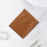 Maxbell Mini Purse Jewelry Pouch Headphones Rings Holder PU Leather Makeup Bag Small Brown 10x12cm