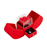 Maxbell Jewelry Box Trinket Box with Soap Rose Flower for Birthday Wedding Christmas