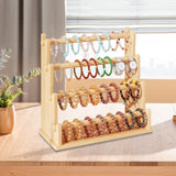 Maxbell Bangle Bracelet Holder Jewelry Bracelet Display Stand for Home Storage Store 4 Tiers