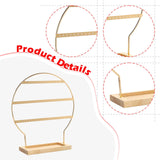 Maxbell Earring Stand 3 Layers Earrings Organizer for Selling Women Hanging Earrings Gold