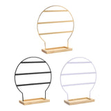 Maxbell Earring Stand 3 Layers Earrings Organizer for Selling Women Hanging Earrings Gold