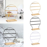 Maxbell Earring Stand 3 Layers Earrings Organizer for Selling Women Hanging Earrings Gold