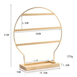Maxbell Earring Stand 3 Layers Earrings Organizer for Selling Women Hanging Earrings Gold