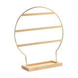 Maxbell Earring Stand 3 Layers Earrings Organizer for Selling Women Hanging Earrings Gold