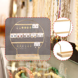Maxbell Earring Stand 3 Layers Earrings Organizer for Selling Women Hanging Earrings Gold