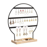 Maxbell Earring Stand 3 Layers Earrings Organizer for Selling Women Hanging Earrings Black