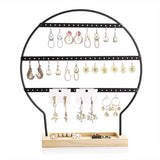 Maxbell Earring Stand 3 Layers Earrings Organizer for Selling Women Hanging Earrings Black