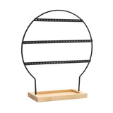 Maxbell Earring Stand 3 Layers Earrings Organizer for Selling Women Hanging Earrings Black