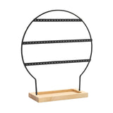 Maxbell Earring Stand 3 Layers Earrings Organizer for Selling Women Hanging Earrings Black
