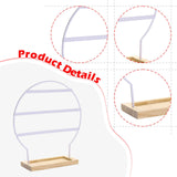 Maxbell Earring Stand 3 Layers Earrings Organizer for Selling Women Hanging Earrings White