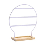Maxbell Earring Stand 3 Layers Earrings Organizer for Selling Women Hanging Earrings White