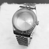 Maxbell Watch Case Shell Watch Band Versatile Direct Replaces for NH35 NH36 Movement 36MM No Clear Magnifier