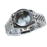 Maxbell Watch Case Shell Watch Band Versatile Direct Replaces for NH35 NH36 Movement 36MM No Clear Magnifier