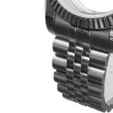 Maxbell Watch Case Shell Watch Band Versatile Direct Replaces for NH35 NH36 Movement 36MM Clear Bottom Magnifier