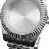 Maxbell Watch Case Shell Watch Band Versatile Direct Replaces for NH35 NH36 Movement 36MM No Clear Flat