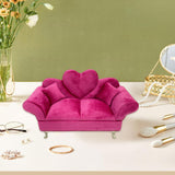 Maxbell Sofa Shaped Jewelry Box Dresser Jewelry Organizer for Pendant Rings Brooches Style A