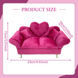 Maxbell Sofa Shaped Jewelry Box Dresser Jewelry Organizer for Pendant Rings Brooches Style A