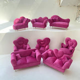 Maxbell Sofa Shaped Jewelry Box Dresser Jewelry Organizer for Pendant Rings Brooches Style A