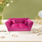 Maxbell Sofa Shaped Jewelry Box Dresser Jewelry Organizer for Pendant Rings Brooches Style B